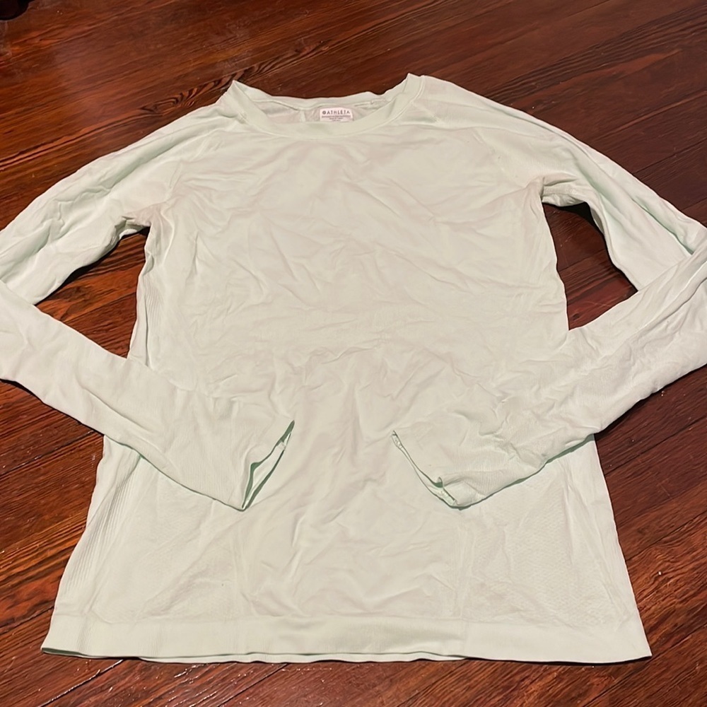 Athleta Women’s Mint Long Sleeve Athletic Shirt Size M